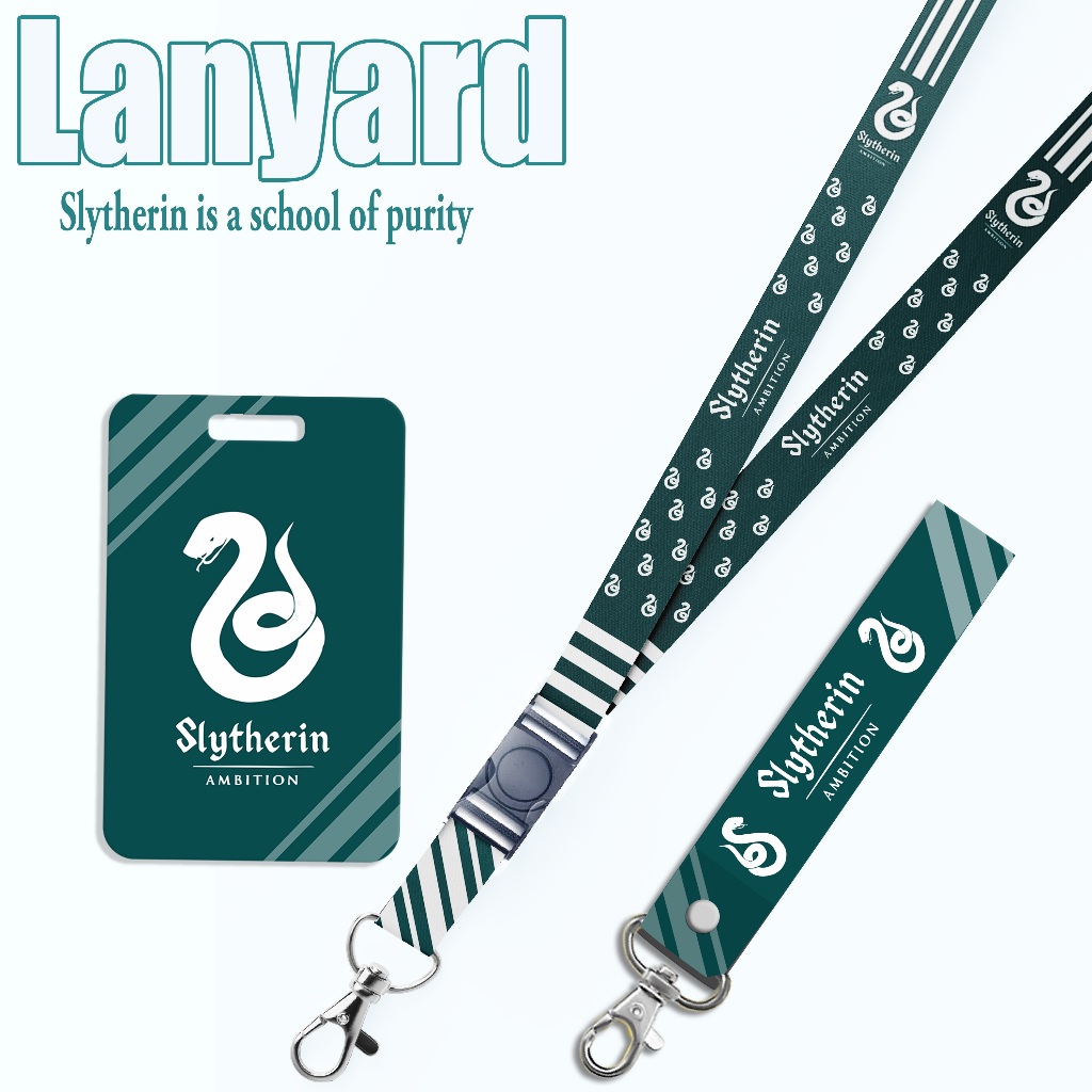 

STRAP LANYARD CARD HOLDER Slyth3rin H4rry Pott3r Gantungan Kunci - Tali Handphone - ID Card