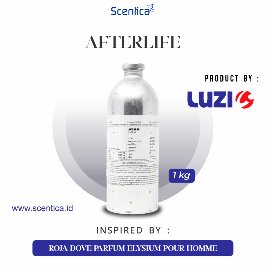 Bibit Parfum AFTERLIFE Inspired By ELYSIUM POUR HOMME Kemasan Segel 1kg Original Product By Luzi