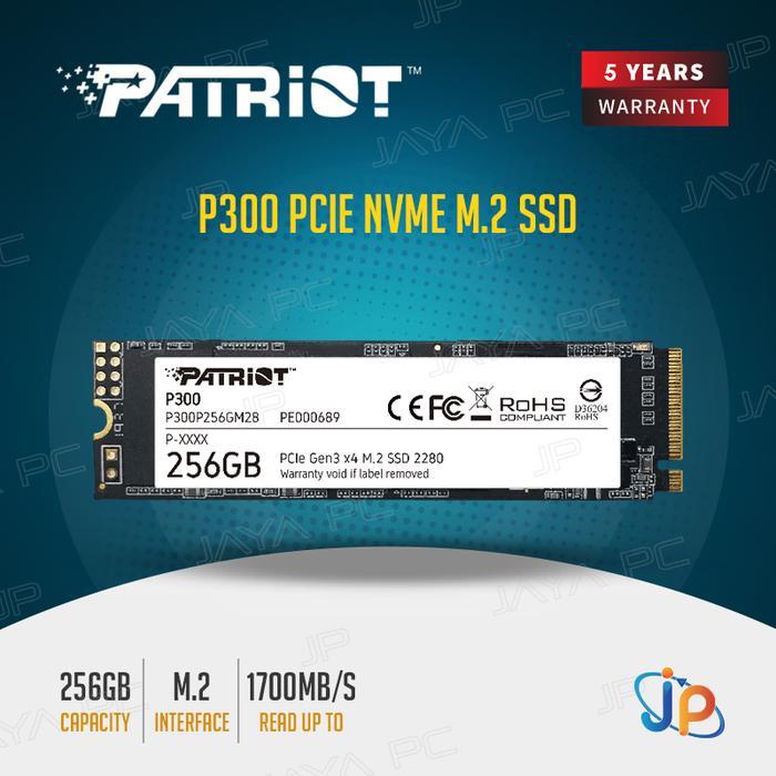 Patriot P300 512GB NVMe SSD M.2 2280 PCIe Gen 3 x4