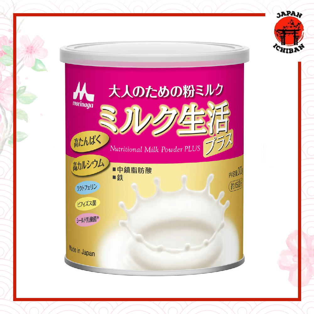 

Morinaga Milk Industry Milk Life Plus Powdered Milk for Adults, 300g - Susu Dewasa Original Jepang