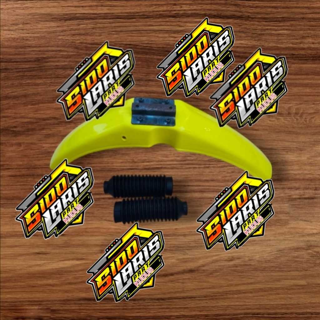 Spakbor depan honda win trail tebal set breket set karet