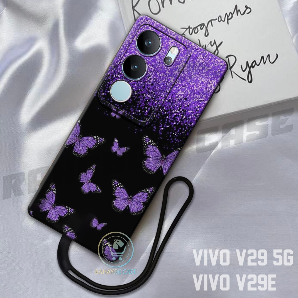 RAHAYOE CASE -  Case Vivo V29 5G - Case Vivo V29E  Free Tali Hp - Fashion Case Softcase Macaron Prot