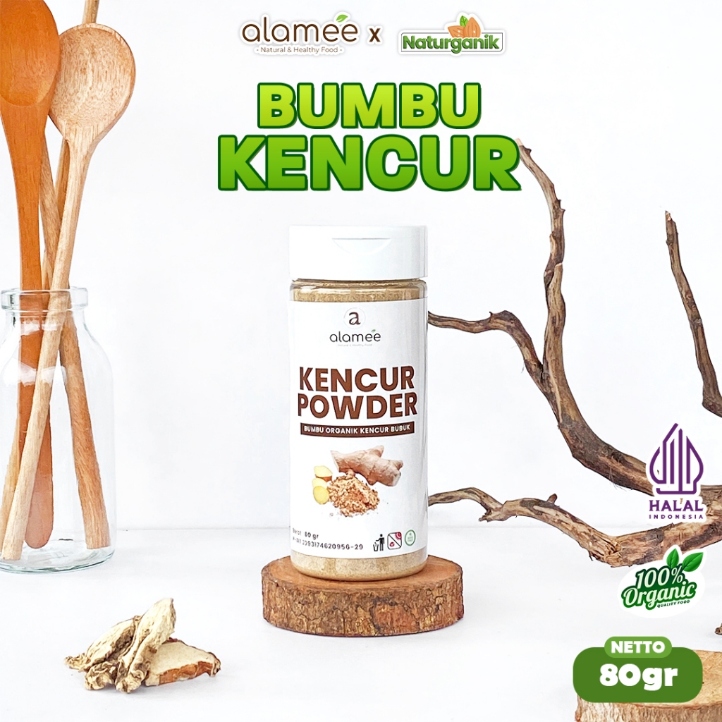 

ALAMEE Bubuk Kencur Seasoning Bumbu Dapur Organik Murni Asli Powder Spice Tabur Naturganik