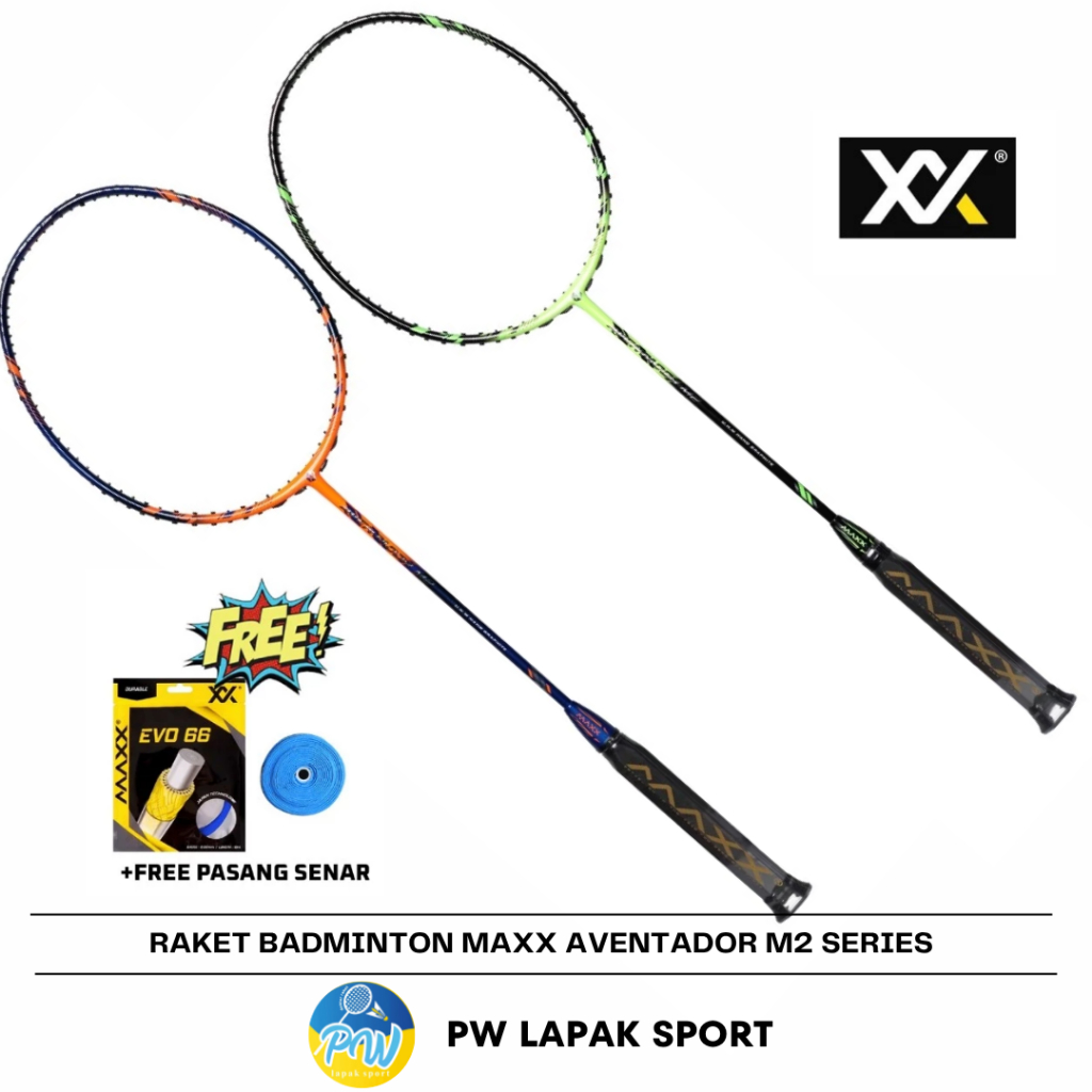 Raket Badminton MAXX Aventador M2 Series 4U Head Heavy