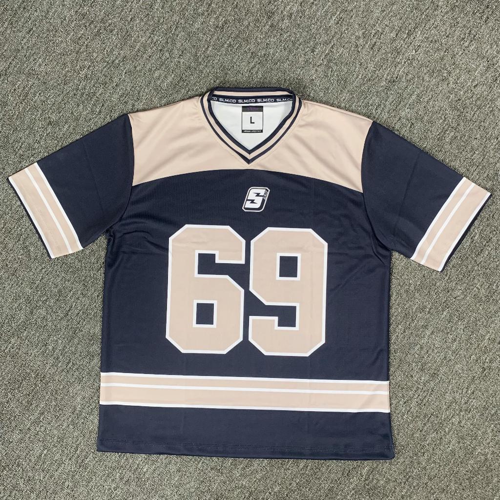 Jersey Baseball Korea 69 Navy Cream Unisex Streetwear