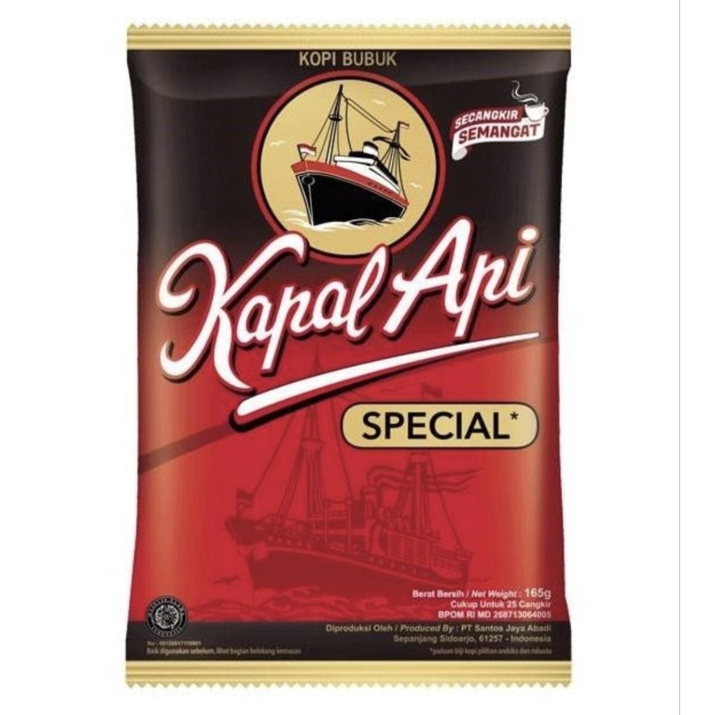 

Kapal Api Special Sachet 30 Gr Kopi Bubuk Murni Tanpa Gula
