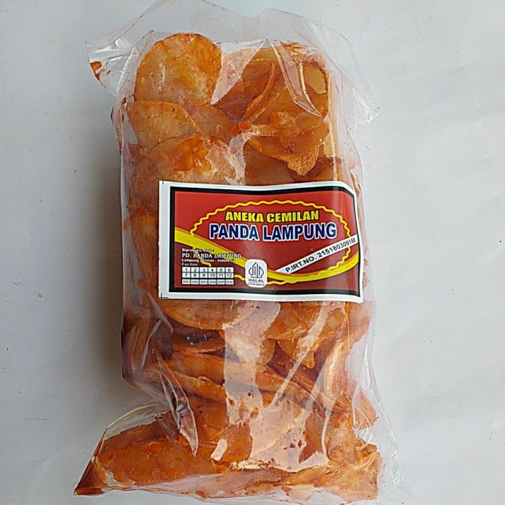 

keripik singkong sambal balado pedas manis empuk gurih potongan bulat 200 gr