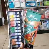 

Cat Akrilik 12 warna Montana TAC-12PT / Acrylic Colour 12 Warna/ Cat Lukis Akrilik/ Cat Kanvas TAC-12PT