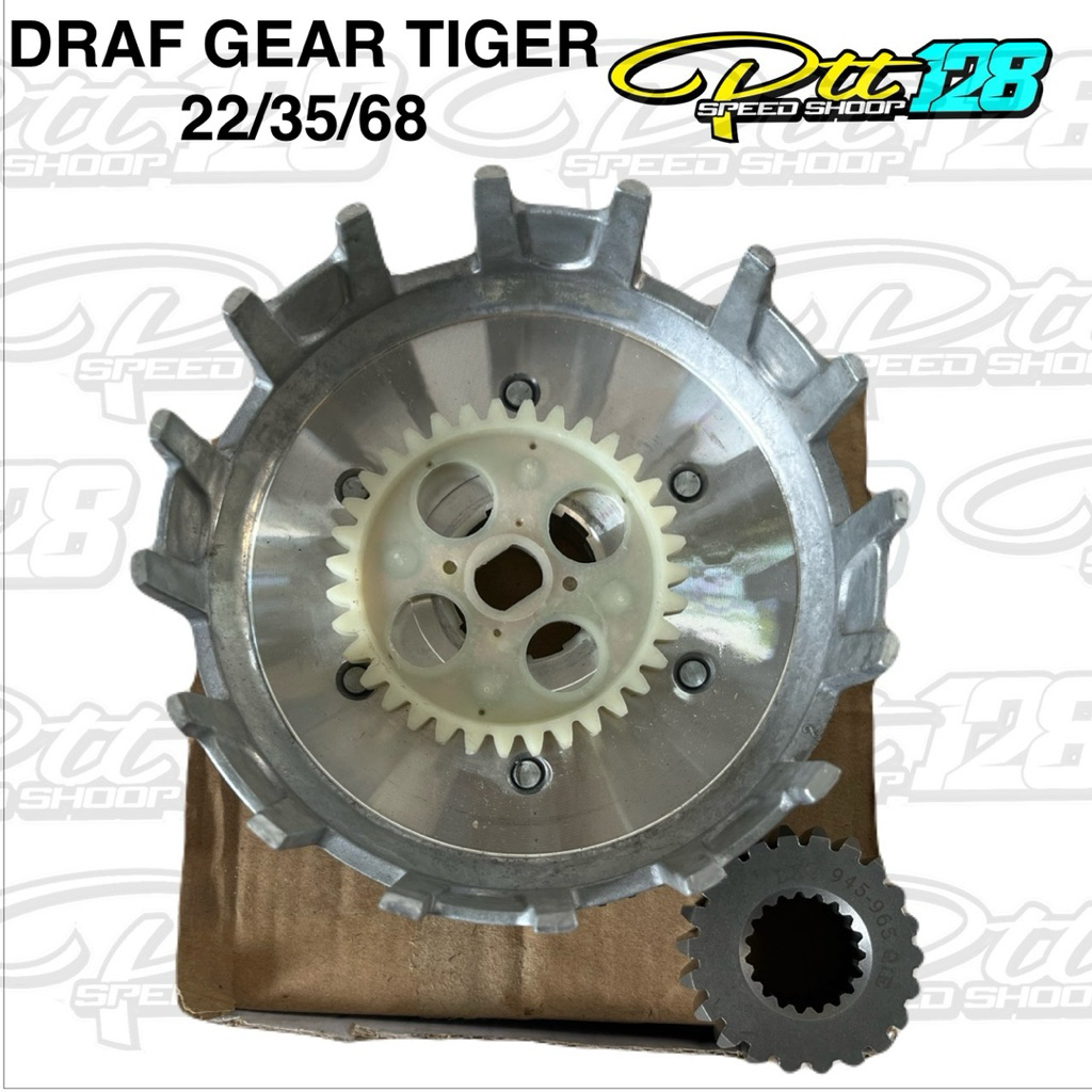 RONSEL DRAF GEAR TIGER 22/35/68 PER 6 PRIMER SEKUNDER TIGER SET RUMAH KAMPAS KOPLING IMPORT CB GL MP