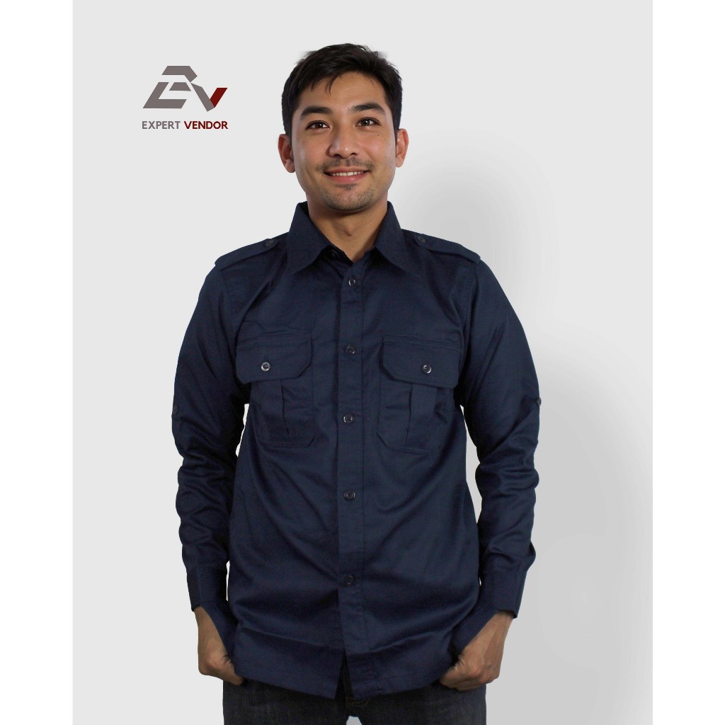 KEMEJA POLOS AIRFLOW / Kemeja Dinas Lapangan/ Gunung/ Outdoor / Baju PDL/ PDH untuk Operator/ Bengke