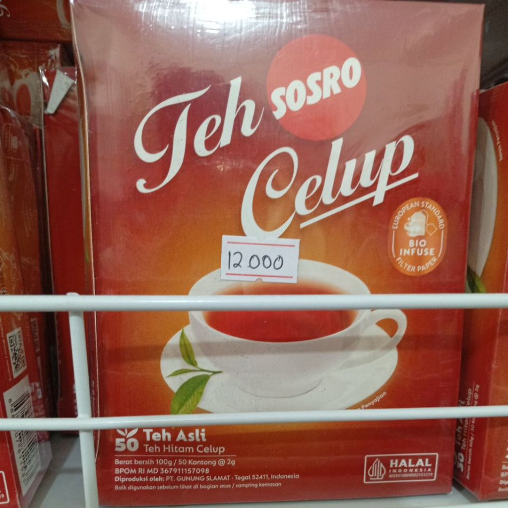 

Teh celup sosro 100g/50kantong
