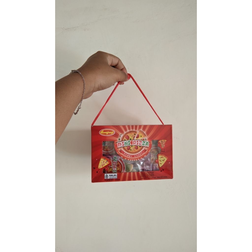 Gummy Candy Mini pizza 1 box (isi 30 pcs )