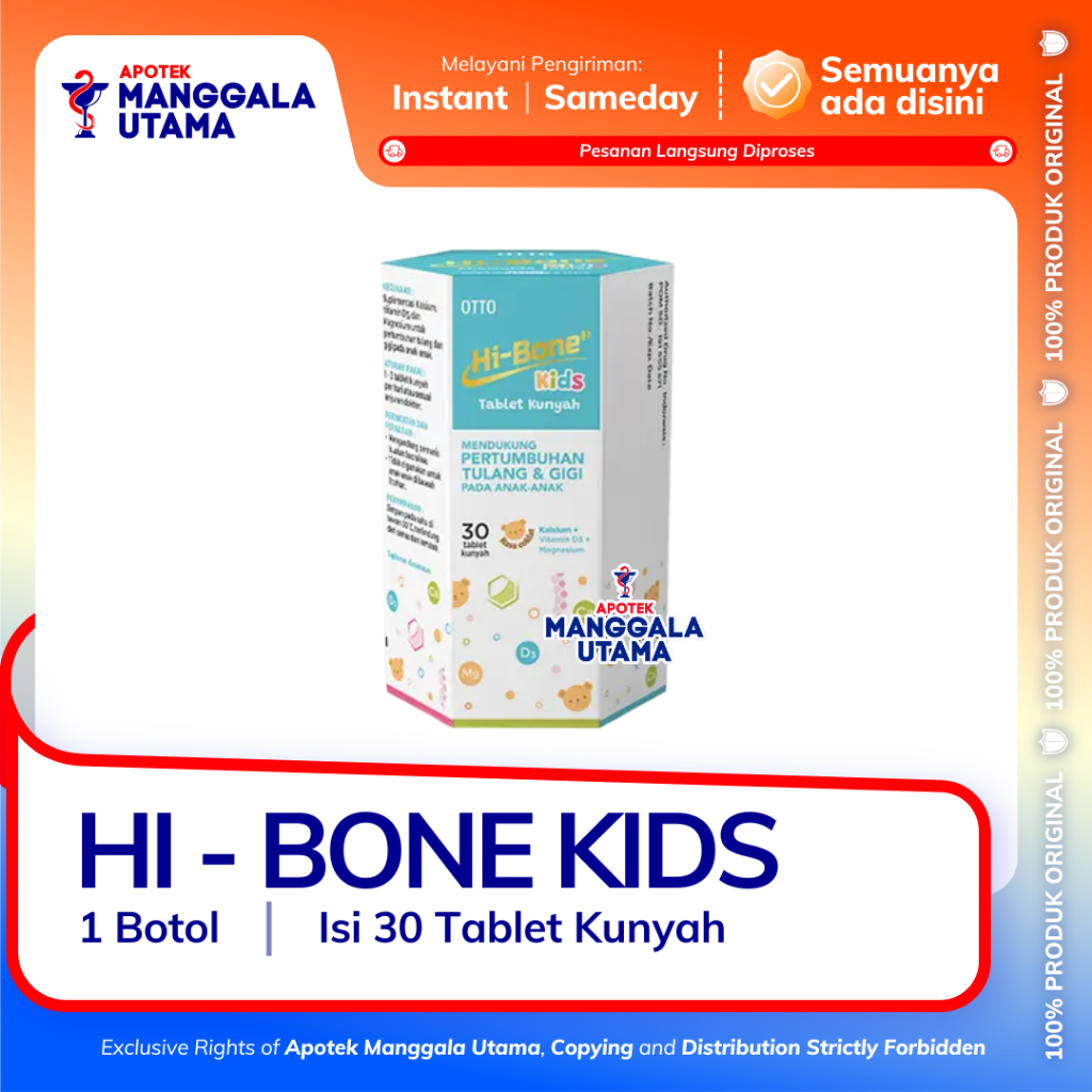 HI-BONE KIDS SUPLEMEN 30 TABLET KUNYAH