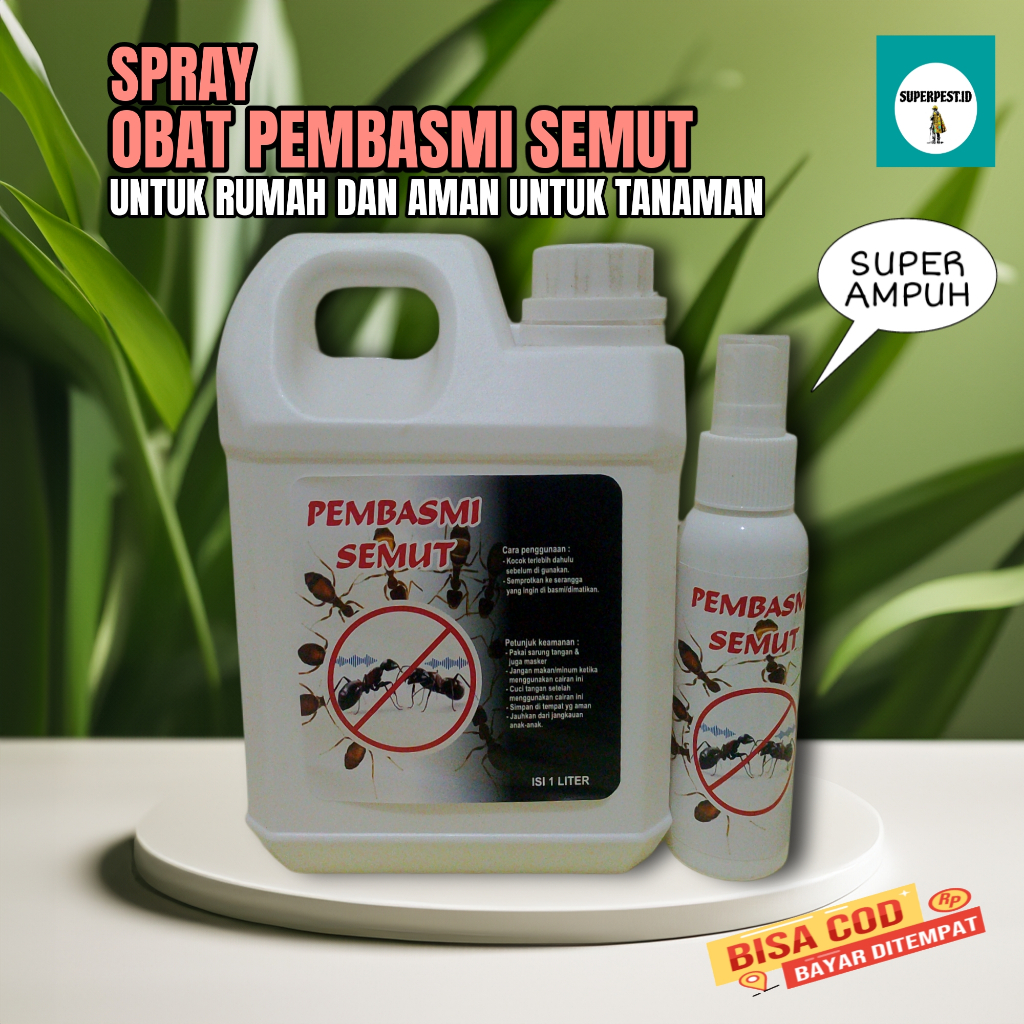 Superpest.id Pembasmi Semut Spray Super Ampuh | Obat pembasmi Semut Aman Untuk Tanaman | Cairan Obat