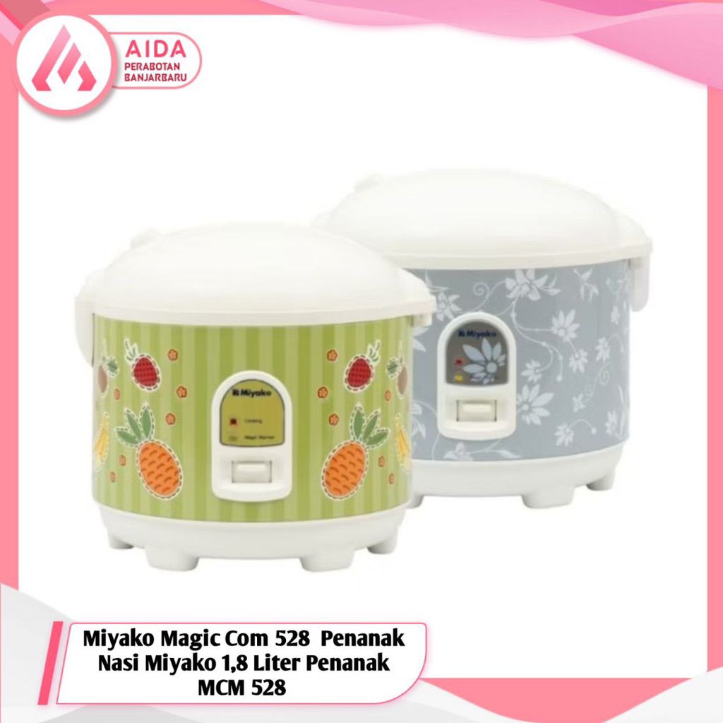 Miyako Magic Com 528  Penanak Nasi Miyako 1,8 Liter Penanak Nasi Miyako MCM 528 / Rice Cooker Miyako
