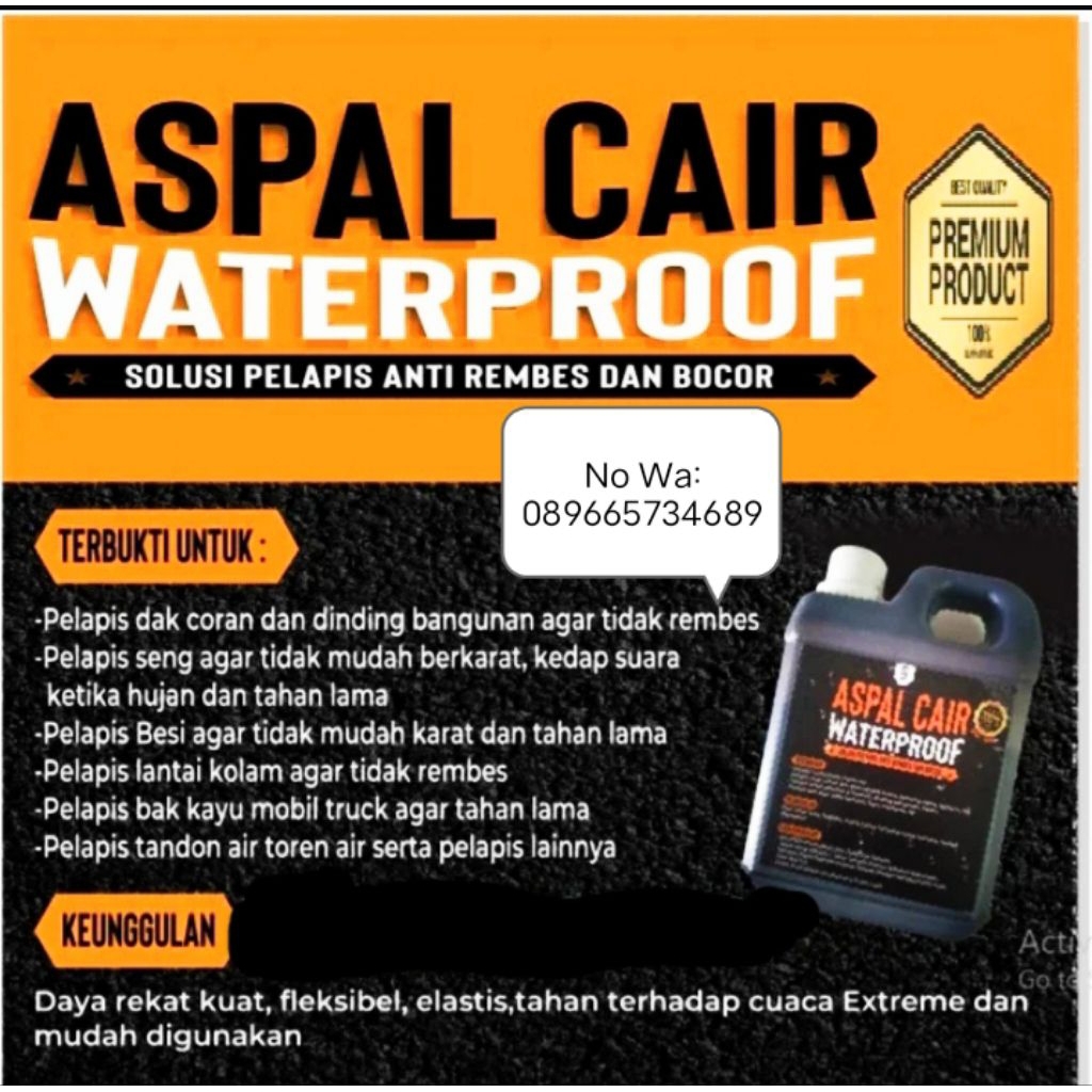 Aspal Cair Waterproof