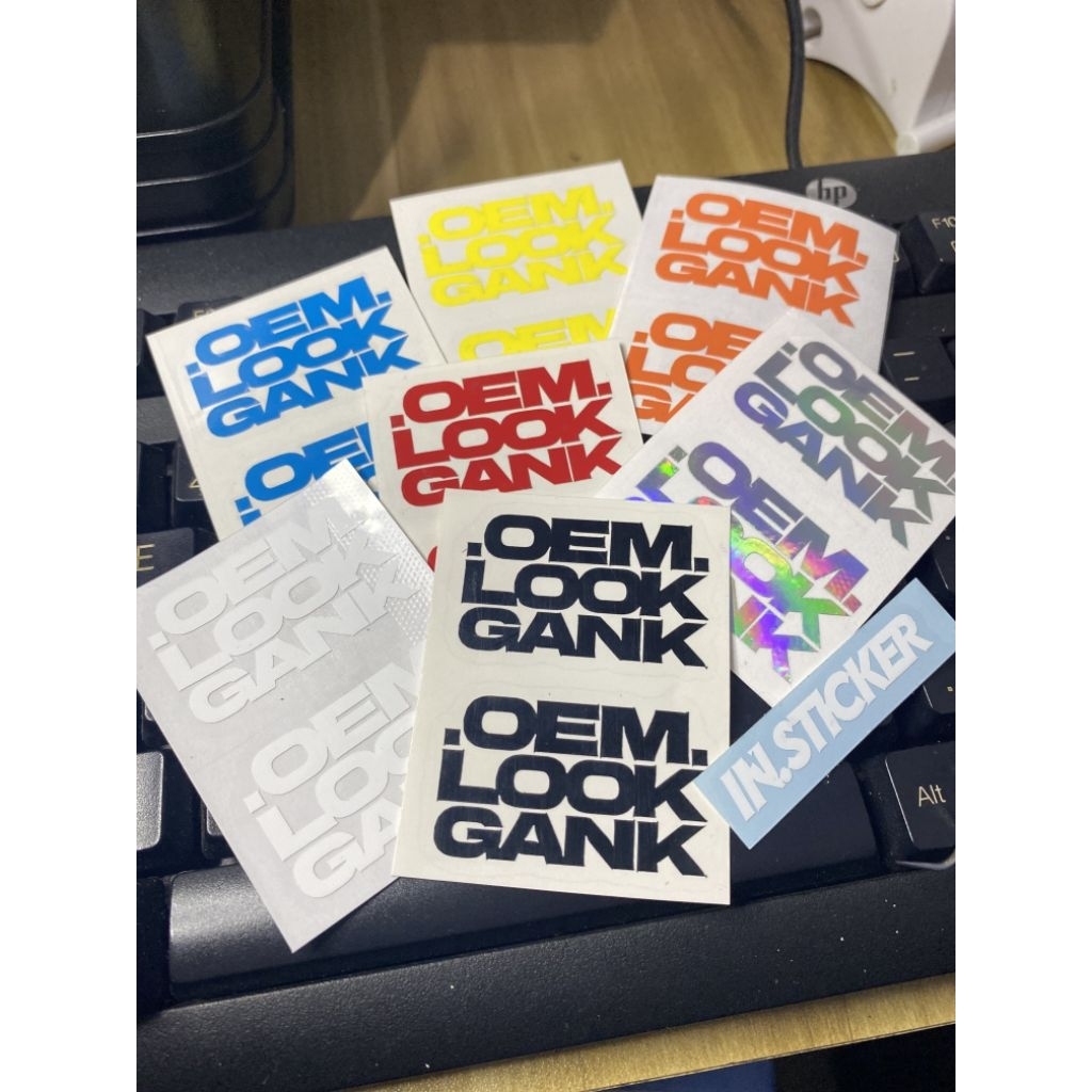 ( ISI 2 PCS ) STICKER CUTTING OEM LOOK GANK - stiker motor stiker mobil stiker helm stiker laptop st