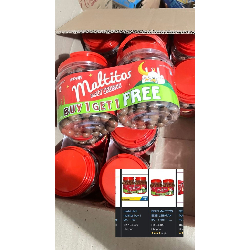 

Coklat Delfi Maltitos Jar 300Gr B1G1 TERMURAH