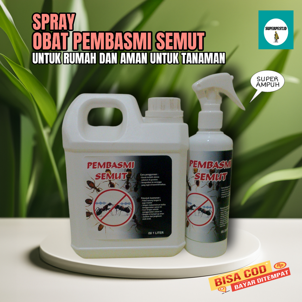 Superpest.id Pembasmi Semut Spray Super Ampuh | Obat pembasmi Semut Aman Untuk Tanaman | Cairan Obat
