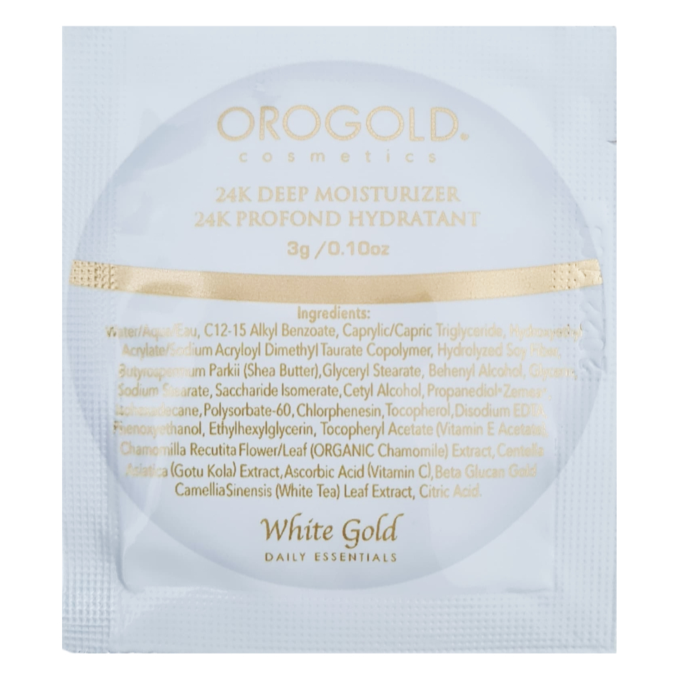 [Sample] OROGOLD 24K Deep Moisturizer 3g SACHET (Pelembab Wajah) GOLD Original Netherlands