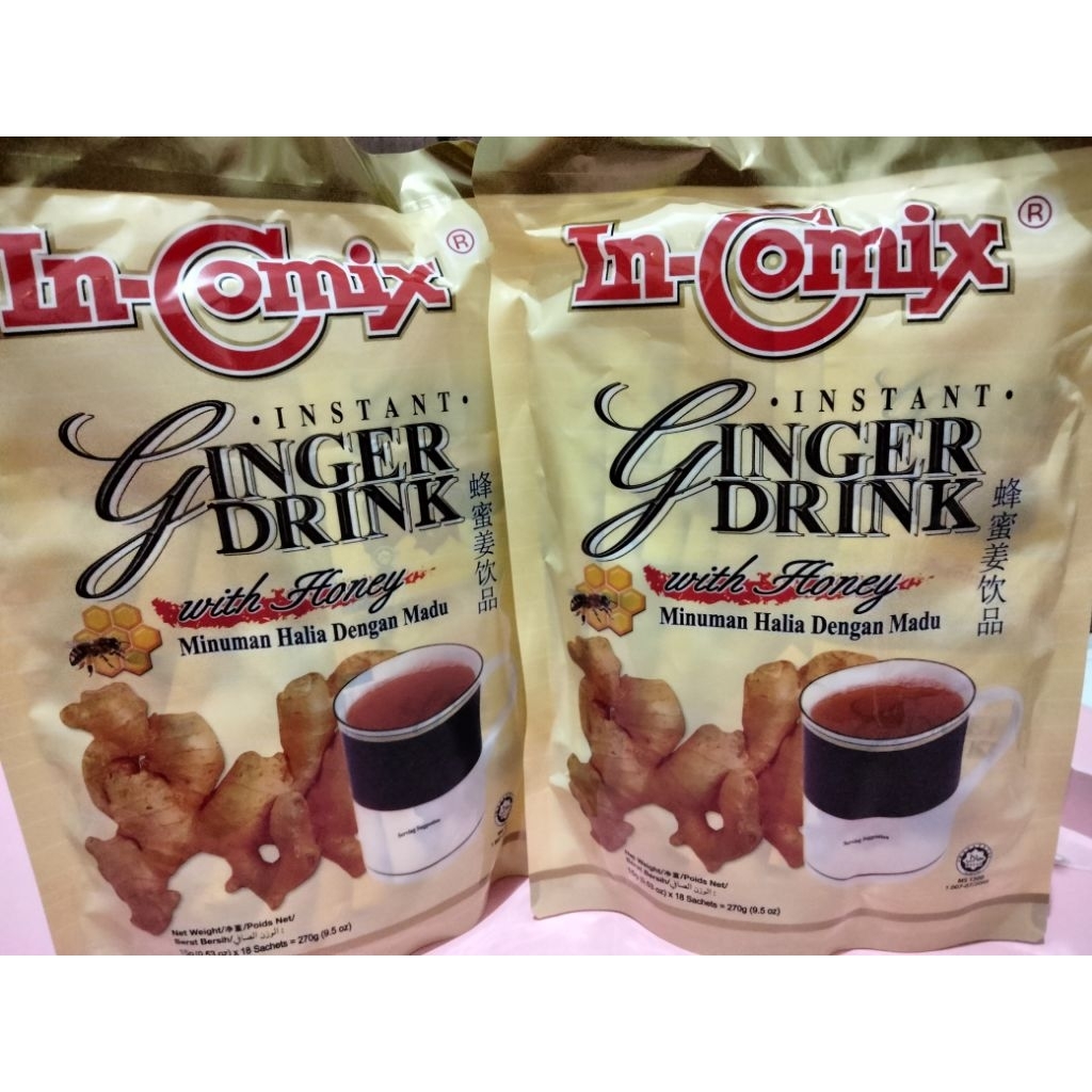 

In-Comix Minuman Jahe Madu – Instant Ginger Drink with Honey – 18 Sachet