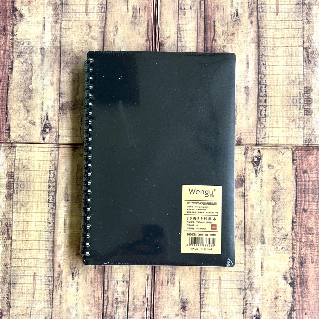 

NOTEBOOK SPIRAL A5 WENGU PPXQ020-2 HITAM