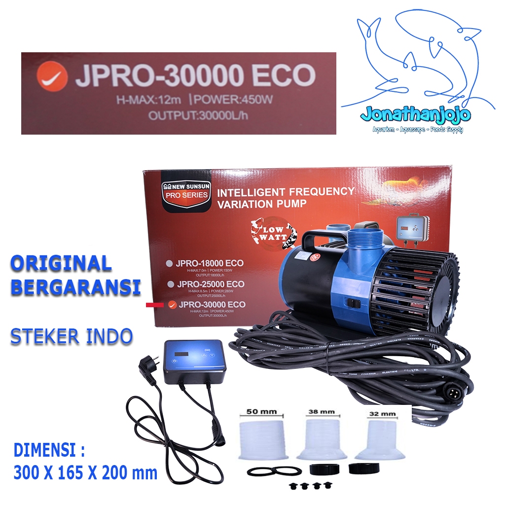 NEW SUNSUN JPRO POMPA KOLAM REMOTE JPRO 18000 25000 30000 FILTER KOLAM POMPA AIR MANCUR JTP 16000 10