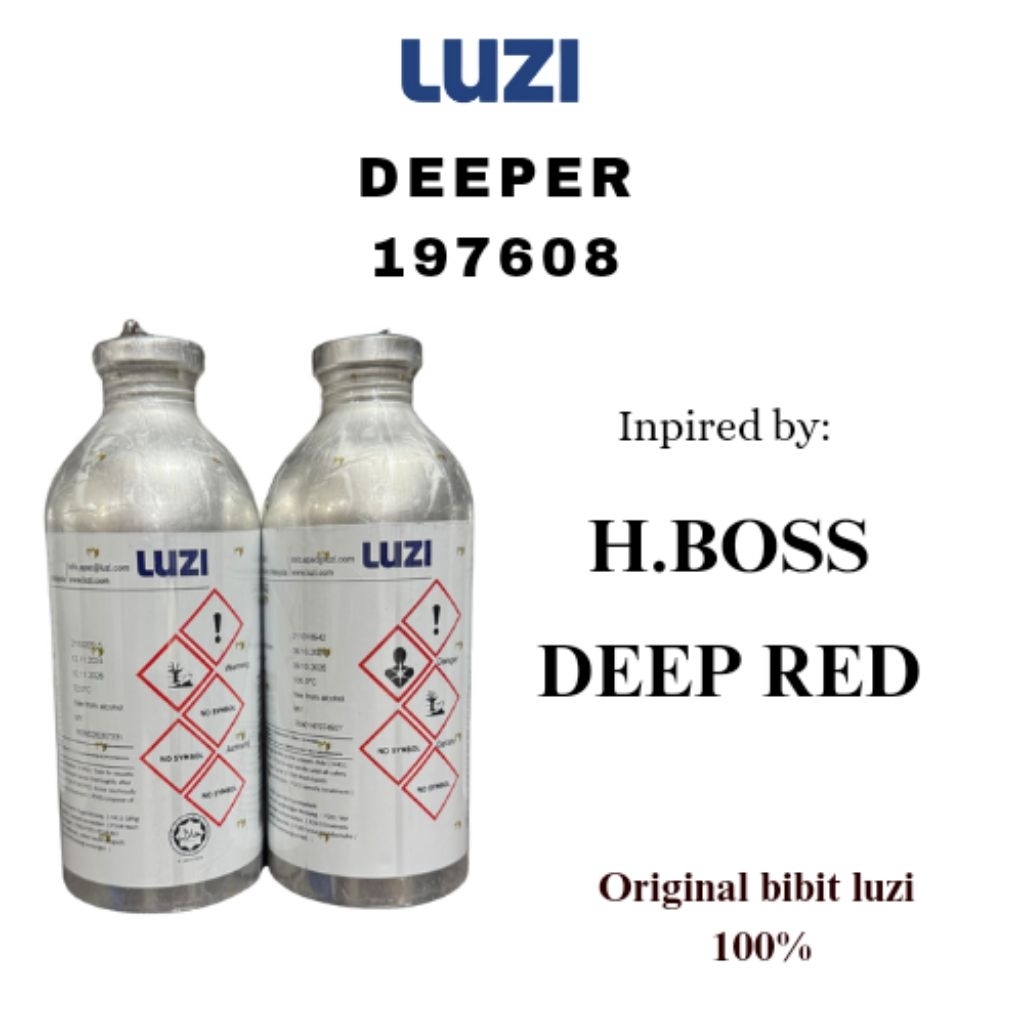 BIBIT DEEPER LUZI | INSPIRED BY H BOSS DEEP RED | BIBIT LUZI 100ML REPACK