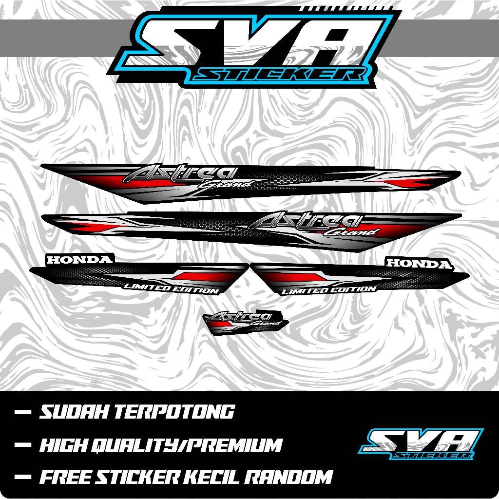 STRIPING VARIASI HONDA ASTREA GRAND DREAM BULUS SABIT SPECIAL EDITION K33 / STRIPING ASTREA GRAND BU