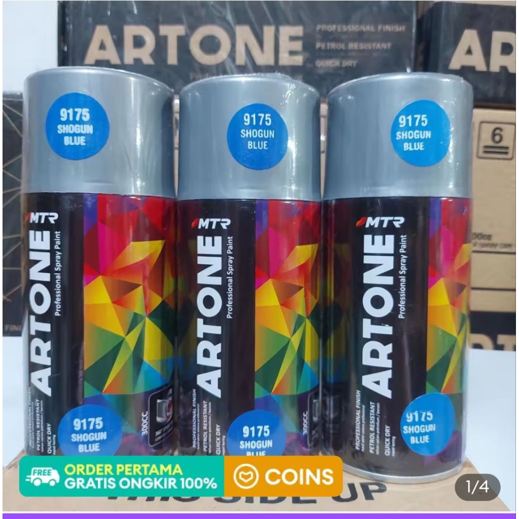 Pilox Cat Semprot MTR ARTONE Biru Shogun 9175
