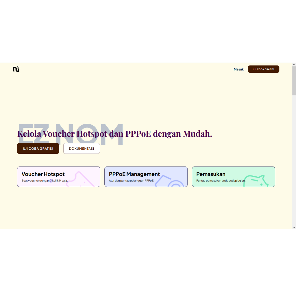 APLIKASI VOUCHER MIKROTIK | EZ NOM | PPPoE | HOSTPOT VOUCHER| MIKROTIK | VPN REMOTE