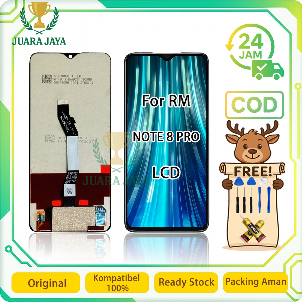 ASUGAR Lcd For REDMI Note 8 Pro Universal Fullsett Touchscreen OEM