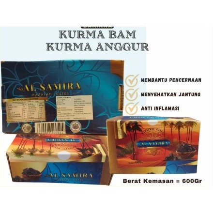 

Kurma Anggur/Kurma Bam-Samin Mazafati Dates 500gr/baam