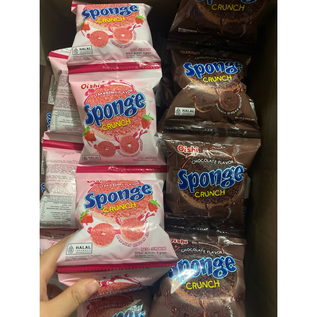 

Oishi Sponge Crunch Cokelat Strawberry 10pcs 9gr
