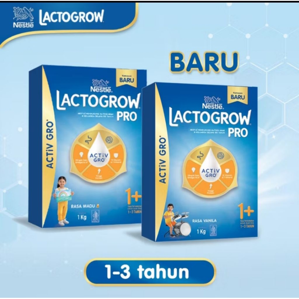 

LACTOGROW 3 VANILA/MADU 1KG EXP.2026