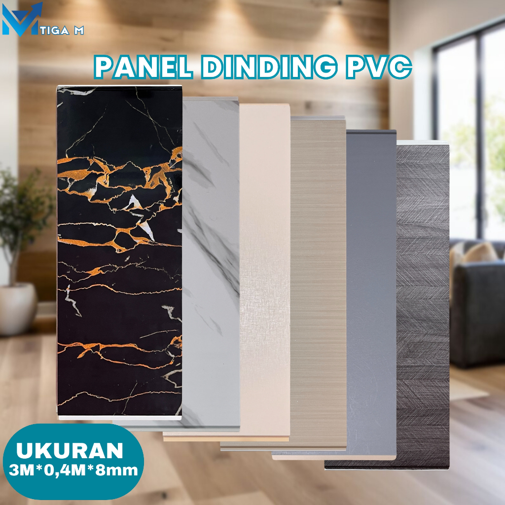3M*0.4M Wallboard Papan Dinding, Papan Penutup Dinding, Papan Dinding PVC, Panel Dinding Terintegras