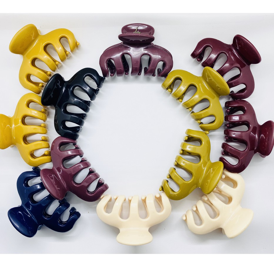 Jedai Besar Jepitan Rambut 8cm Jedai Salon Rambut Korea Jumbo Glossy Hair Claw 5 Cakar GROSIR