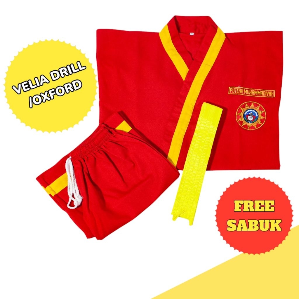 SERAGAM TAPAK SUCI + SABUK / SERAGAM SILAT / BAJU TAPAK SUCI / TAPAK SUCI