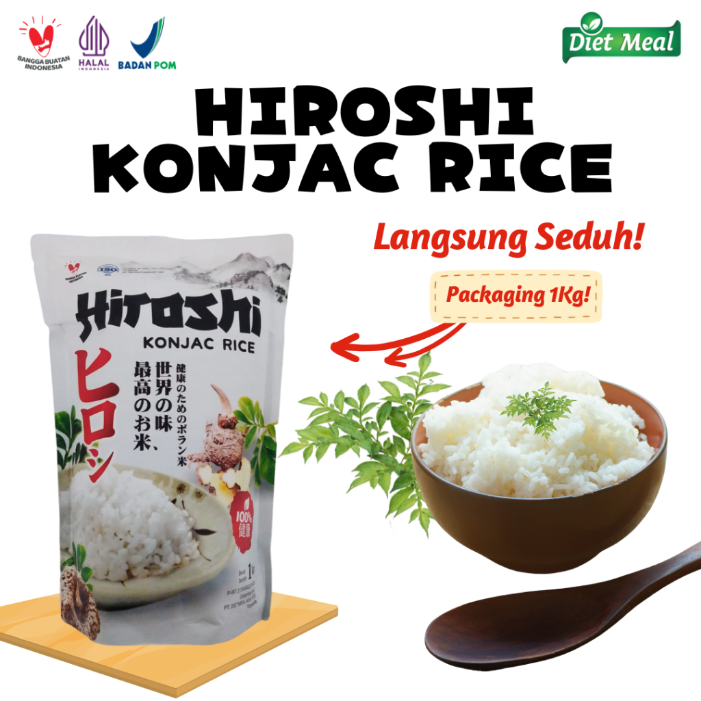 

Hiroshi Beras Porang Kemasan 1Kg