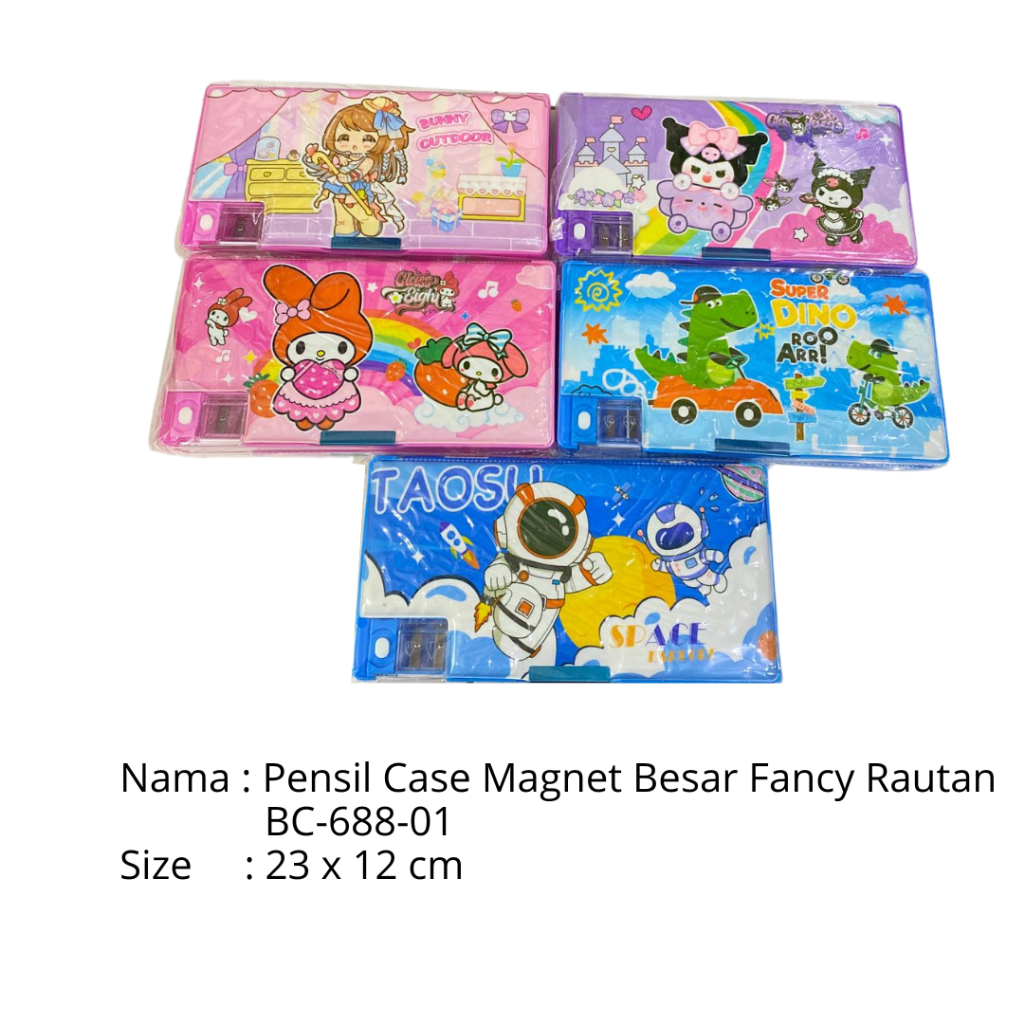 

Pensil Case Magnet Besar Fancy Rautan BC-688-01