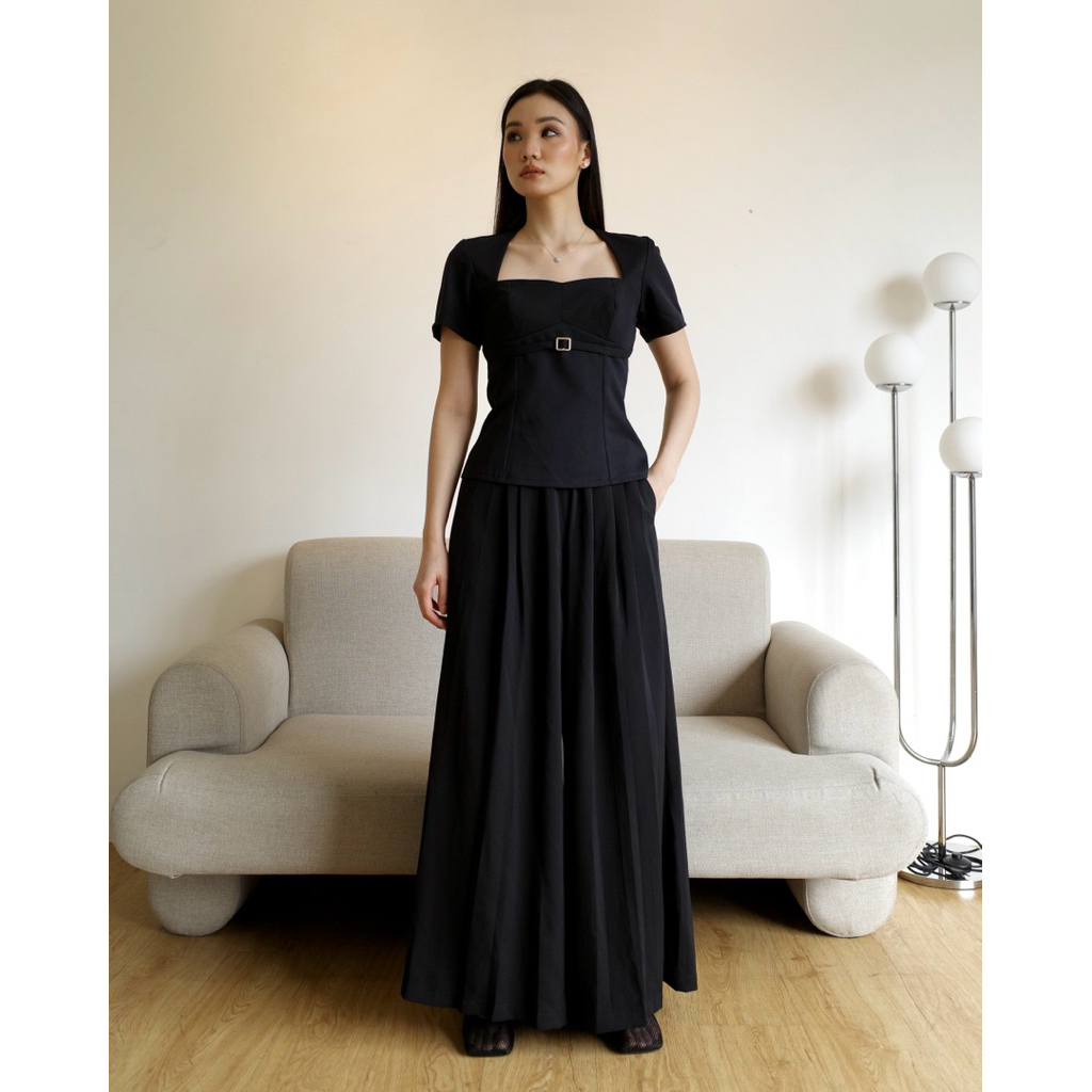 LASOLANGE x Kiara Virly - Silly Pants | Celana Panjang Palazzo Wanita | Celana Kulot