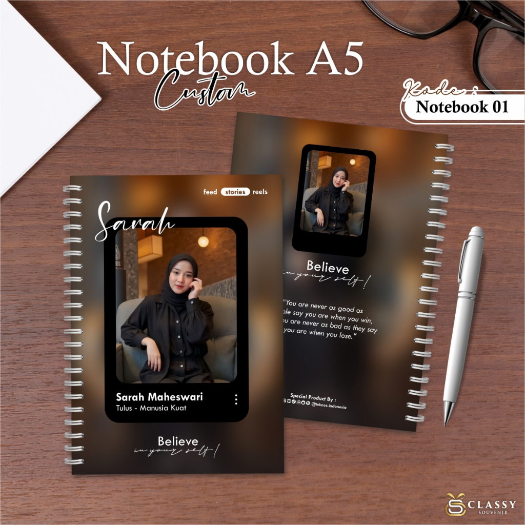 

BUKU CATATAN SPIRAL CUSTOM - NOTEBOOK SOFTCOVER UKURAN A5