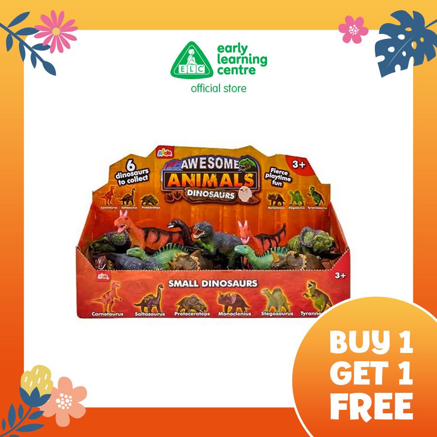 

[Buy 2 Get 50%] Addo Awesome Animals Dinosaurs Small (Assorted) - Mainan Boneka Figur