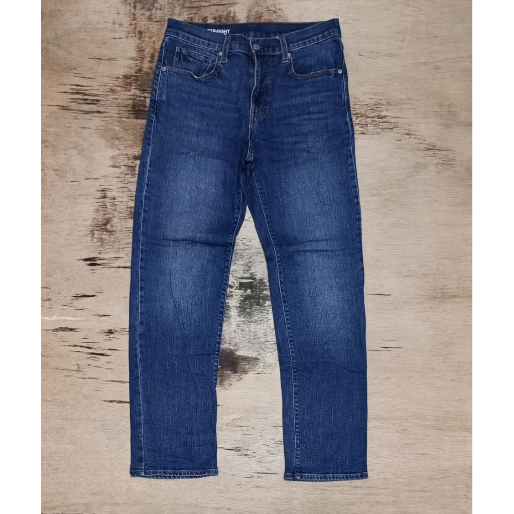 CELANA JEANS MUJI STRAIGHT DENIM WASH SIZE 31