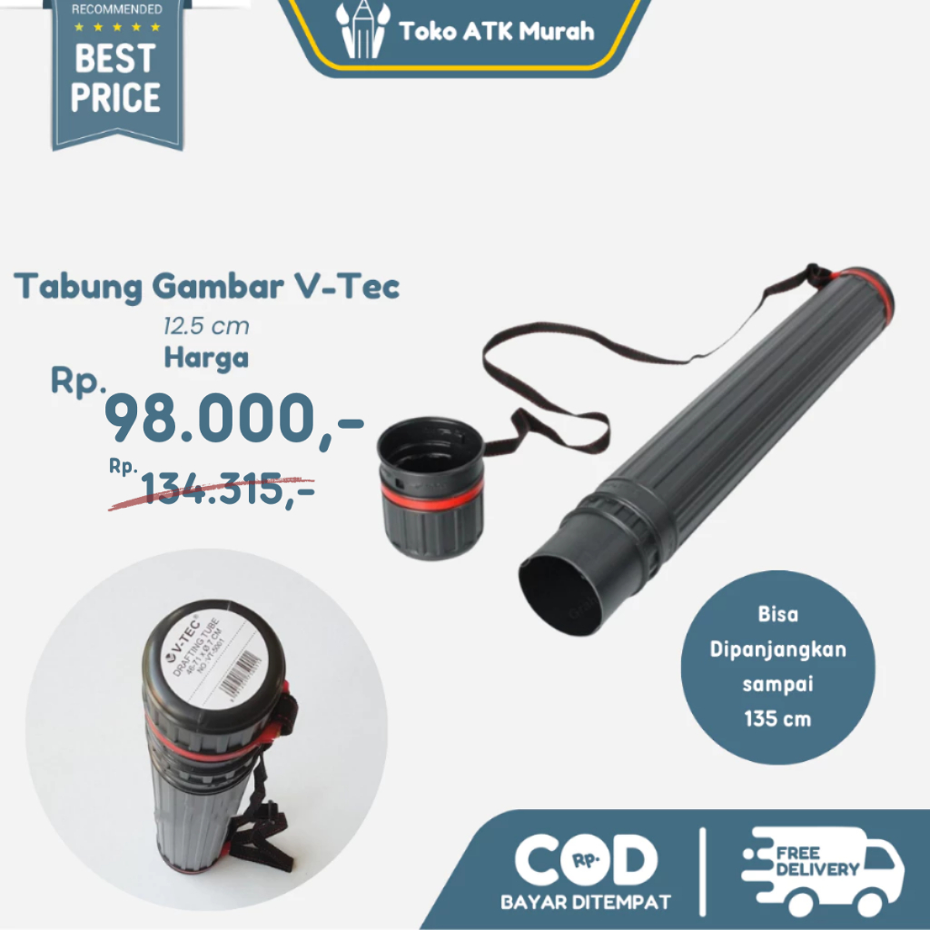 

Tabung Gambar / Drafting Tube V-Tec 12.5 cm
