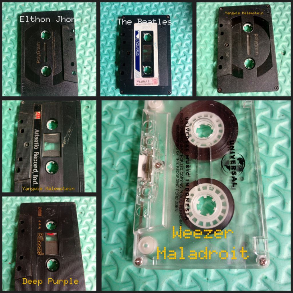 kaset Pita sesuai foto tanpa cover dan mika ambil semua