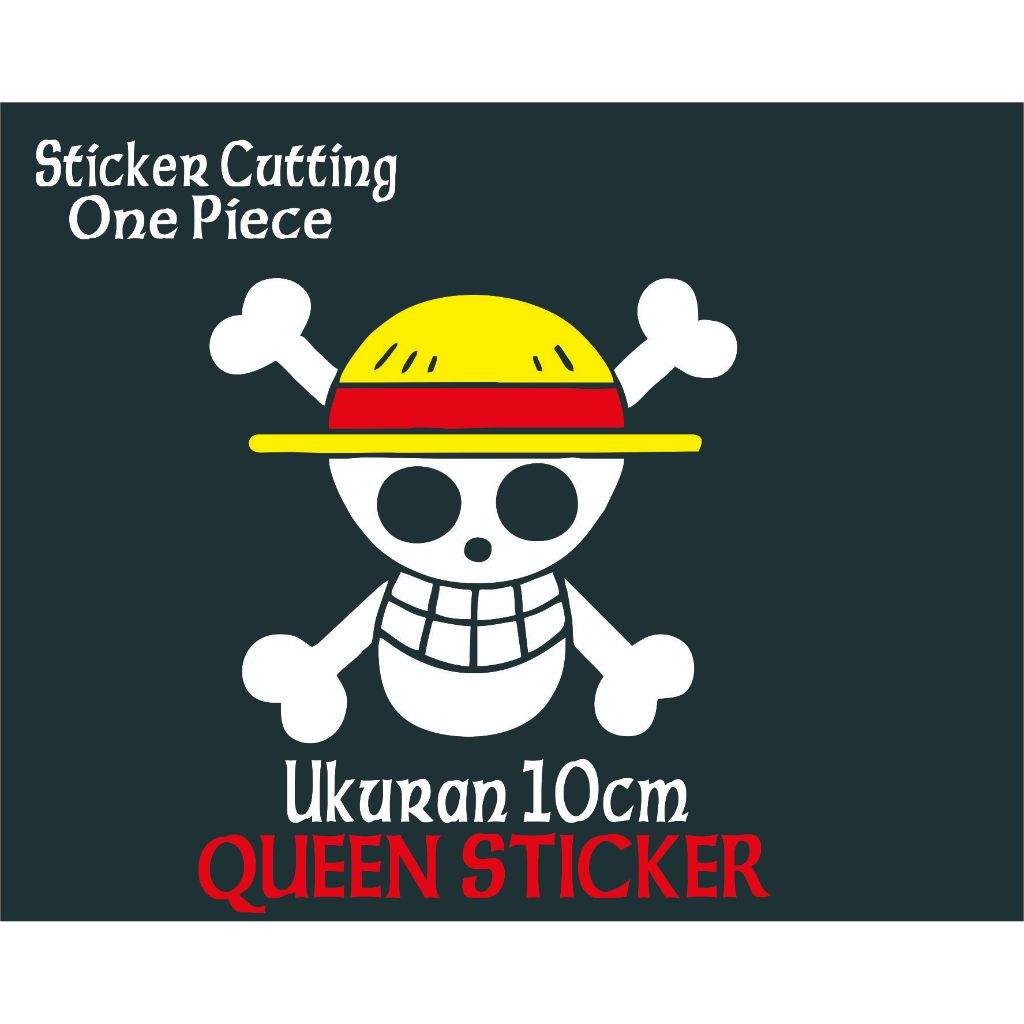 

STICKER CUTING ONE PIECE TENGKORAK UKURAN 10CM