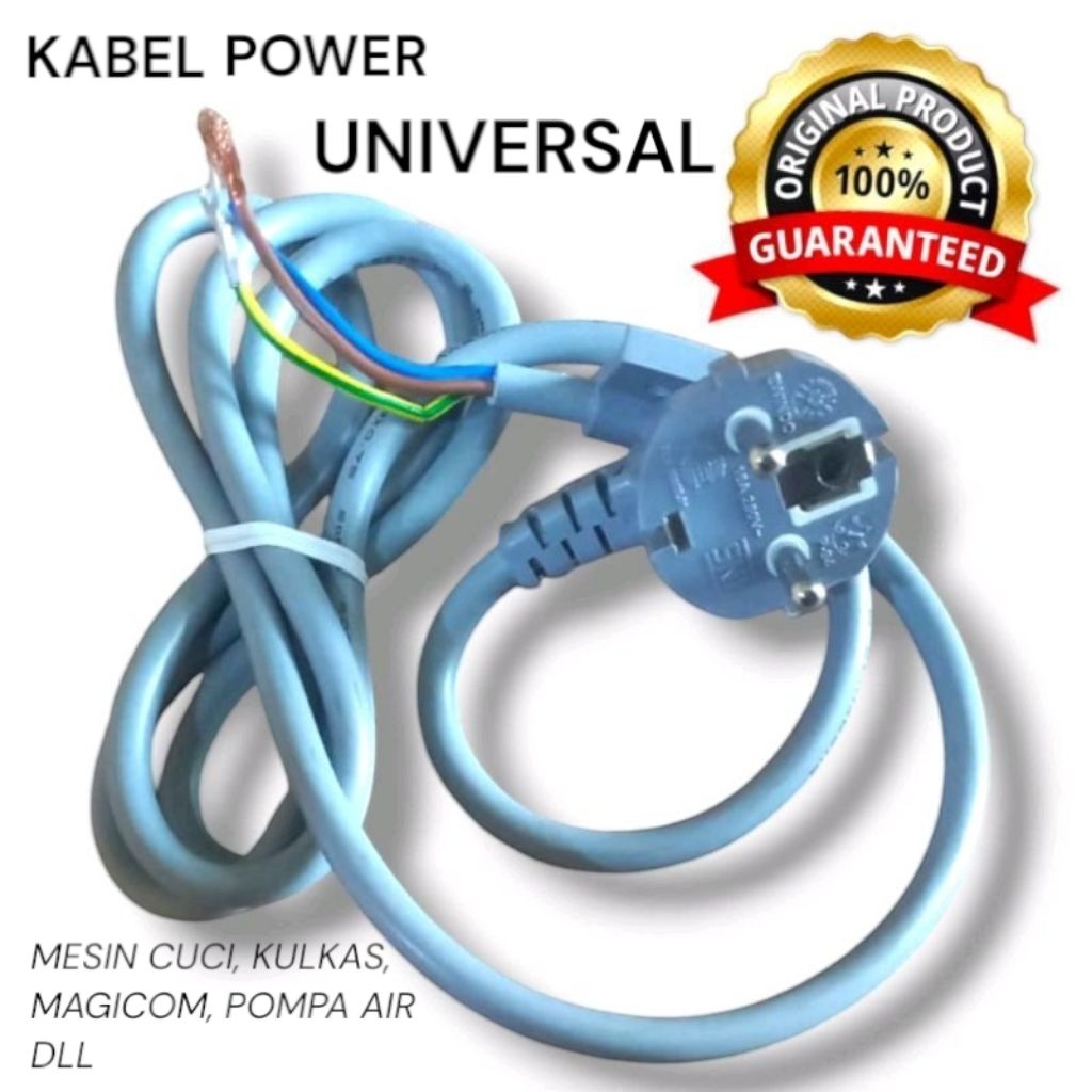 KABEL POWER KABEL COLOKAN KULKAS MESIN CUCI MAGICOM ELECTRONIC