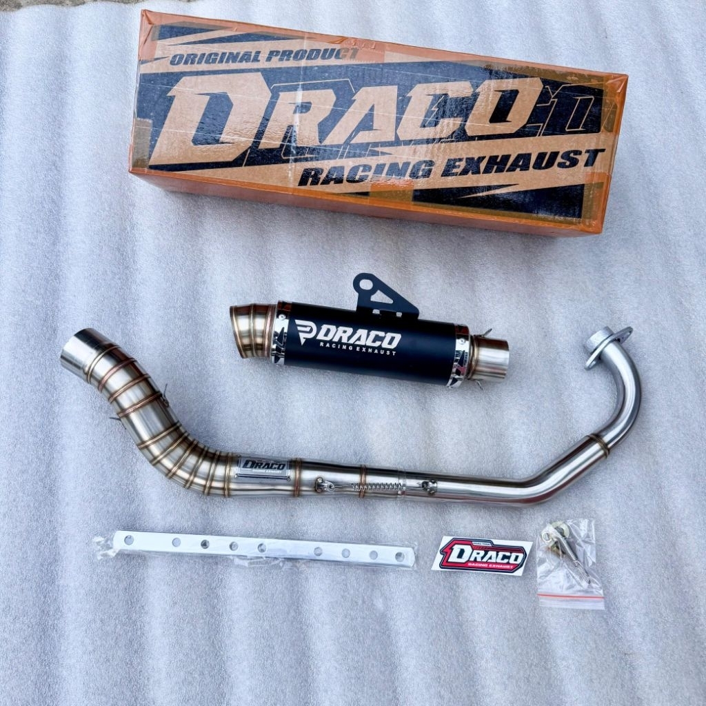Knalpot Malaysia style fullsystem MX king MX new Sonic Fu MX old original Draco