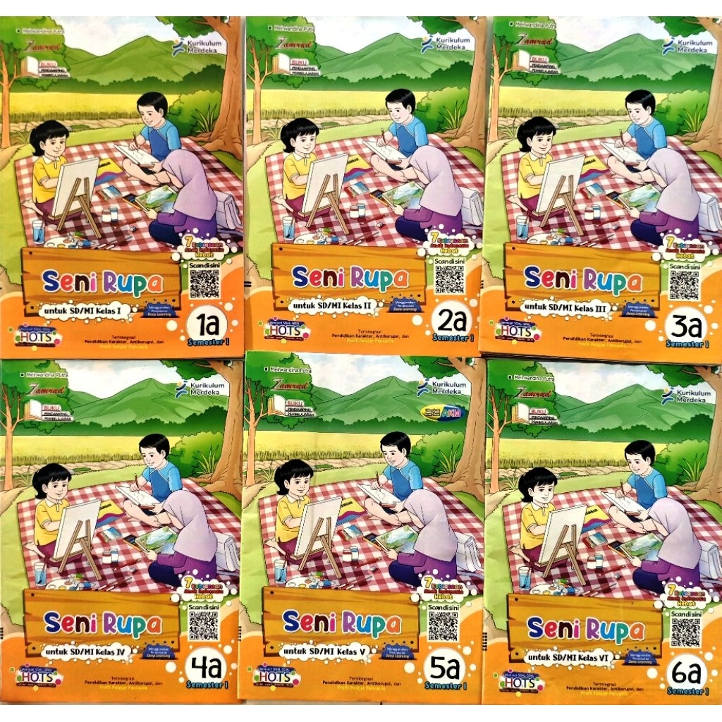 Lks Zamrud Seni rupa Kelas 1,2,5 SD Semester 1